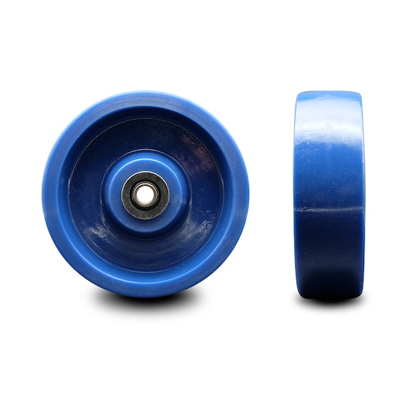 SCC - 6" Solid Polyurethane Wheel Only w/Roller Bearing-1/2" Bore-1200 lbs Cpty
